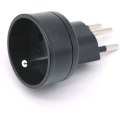 Miniatyrbilde 4 av 5: Strømskinne EU til Sveits / Liechtenstein 2-pin adapter De/fr/it/es 3-pin