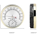 Miniatyrbild 2 av 3: 2 i 1 Hygrotermograf Termometer för Bastu, Bastutillbehör för Hem, Kontor, Verkstäder, Skolor