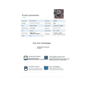 Miniatyrbillede 2 af 5: B75a (b75) Bundkort+sata Kabel+afskærmning Lga1155 2xddr3 Ram Slot Nvme M.2+wifi M.2 Interface Usb3.0