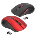 Miniatyrbilde 2 av 2: Ergonomisk optisk trådløs 2,4 g spillmus med 6 knapper og justerbar 2400 DPI for Mac bærbar PC stasjonær datamaskin