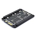Miniatyrbilde 1 av 5: Dual Msata til Sata 3.0 Adapter 2 i 1 Konverterkort for PC Bærbar 6gbps