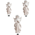 Miniatyrbillede 3 af 5: Harpiks Skytsengel Figur - Havefigur - Vinger - Sød Pige