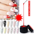 Miniatyrbild 3 av 5: Elecool 5ml Spindeltrådsgellack för nagelkonst Blomritning Målningsgel Kreativ Punkt