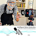 Miniatyrbillede 3 af 3: Trådløs Lavalier-mikrofon med støjreduktion til Tiktok-optagelse, Vlog-livestreaming - til Android Ssxjv