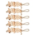 Miniatyrbilde 4 av 5: Applewood Bitten Rattan Ball Pet Toy for Parrots and Hamsters - Grinding Rope and String Plaything