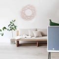 Miniatyrbillede 2 af 5: Boho Væghængt Spejlramme Tapet Håndlavet Vævet Makrame Baggrund Væghængt Ramme Tapet Til Hjemmet