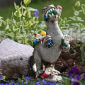 Miniatyrbilde 1 av 2: Hagedinosaur Skulptur Veggdekor Dinosaurus Spiser Nisse Hage Statue Hage Nisse Ornament Kunstig Kunst Søt Dinosaur Skulptur Desember