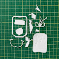 Miniatyrbilde 2 av 5: Stencils Mal for Håndverk Bokmerker Scrapbooking Kort Dekor Dies