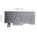 Miniatyrbillede 5 af 5: Nyt sort engelsk tastatur til bærbar computer til Thinkpad T490s T495s