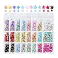Miniatyrbillede 4 af 5: 200 stk 3D Akryl Krystal Blomst Perle Neglekunst Dekoration Sød Blandet Manicure 13