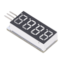 Miniatyrbild 2 av 5: Digitalrör-displaymodul 0,36 tum röd LED 4-siffrig RXD-stift för DIY-elektronik