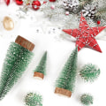Miniatyrbilde 4 av 5: Miniatyr juletre, mini juletre, mini juletre, mini kunstig juletre, grønt bordplate juletre, mini kunstig juletre