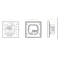 Miniatyrbilde 4 av 5: Tuya Smart Life Wifi-termostat for kjele og gulvvarme, temperaturkontroll for hjemmet