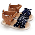 Miniatyrbilde 1 av 4: Spedbarnsandaler for sommeren, pustende og sklisikre, for gutter og jenter, myke såler, nyfødte førstegangssko e-bowknot 12-18 months infant