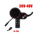Miniatyrbilde 4 av 5: 48v 30a Elektrisk Scooter Motorkontroller+tf100 6pin Dashbord Deler For 10 Tommer