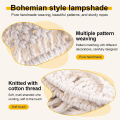 Miniatyrbilde 5 av 5: Håndlaget veggteppe lampeskjerm Makrame Boho Dekor Håndverk Teppet Bakgrunn Hodegavl Vegg Henger
