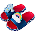 Miniatyrbild 1 av 5: Pojkar Flickor Enhörning Slide Sandaler Söta Halkfria Cartoon Barn Tofflor Barn Strand Pool Vattenskor För Småbarn blue dinosaur 10-11 little kid