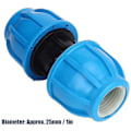 Miniatyrbillede 2 af 4: 4 stk PE Plast 25mm til 25mm Lige Vandrørsforbindelse PPR PE PVC Rør