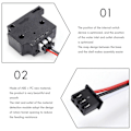 Miniatyrbillede 2 af 3: 3D-printer filament detektionsmodul med 1 m kabel Runout sensor Material Runout detektor til 3 Cr