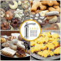Miniatyrbillede 5 af 5: Tryk Aluminium Tryk Sæt Cookie Maker Kage Tryk Med 20 Tips Og 4 Tynde Dej Spray Tips Rustfrit Stål Sølv Gratis Forsendelse