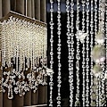 Miniatyrbillede 4 af 5: 30m Bryllup Hjem Krystal Akryl Girlande Diamant Strand Perle Fest Gardiner Julefest Dekoration Diy