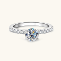 Pikkukuva 2 / 5: Sormukset Moissaniitilla Naisille S925 Sterling Hopea Xmasstyle40
