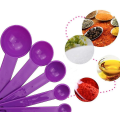 Miniatyrbild 3 av 5: Färgglada Mätkoppar Mätmått Kökskoppar Plast Mätkoppssats För Att Mäta Torra Ingredienser Pulver Och Vätskor, Perfekt För Bakning Och
