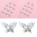Miniatyrbillede 2 af 5: 10 stk. Legering Neglekunst Rhinestones Krystal Perler Til Negle Dekoration Ringe Øreringe Diy Silver
