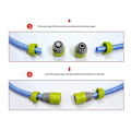 Miniatyrbillede 3 af 5: 10 stk. Slange Havehane Vand Slange Rør 1/2 Tomme Stik Hurtigforbindelse Adapter Beslag Reparation Vand