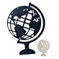 Miniatyrbilde 3 av 5: 1 sett Globe metallskjærende former håndlagde stencilform prege mønster