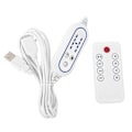 Pikkukuva 1 / 5: 4-nopeuksinen säädettävä kaukosäädin USB-tuulettimelle LED-valolle Yleiskaukosäädin 1 kpl