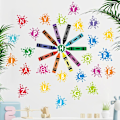 Miniatyrbillede 2 af 5: 2 stk. Vægstickers Kridt Vægstickers Mural Dekaler til Soveværelse Stue Væggen TV