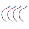 Miniatyrbillede 5 af 5: Sæt med 4 industrielle kontrolkomponenter - 8mm fælles katode LED-indikatorlys, rød og grøn, 110V/220V