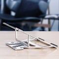 Miniatyrbillede 4 af 5: Justerbar Aluminium Laptop Stativ Skrivebordsholder Riser Til Macbook Notebook Tablet