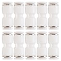 Miniatyrbillede 1 af 5: 10 stk. lige push-in-stik, luftslange, hurtigudløser, pneumatiske rørfittings, hvide PU-8?