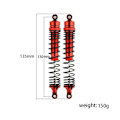 Miniatyrbilde 2 av 5: 4 stk. Metall Front og Bak Dempere for 4wd Solid Axle 1/8 Rc Bil Oppgraderingsdeler,5