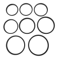 Miniatyrbillede 3 af 4: 8 stk. Metal Step Up Ringe Universal Linsfilter Adapter Sæt - Alsidigt Kamera Udstyr