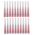 Miniatyrbillede 4 af 5: Pink 180/240 Grit Dobbeltsidede Neglefile - Sæt med 20, Vaskbare og Genanvendelige Manicure Værktøjer til Neglesalon
