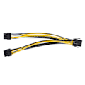 Miniatyrbillede 3 af 5: Pcie 8 Pin Express Adapter Strømkabelforlængerkabel 8 Tommer (6 Pakke)