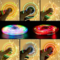Miniatyrbilde 5 av 5: Lett Fidget Spinner, Lys Fidget Finger Toy Håndspinner - Stressreduksjon og Angstlindring Håndspinner for Barn