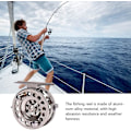 Miniatyrbild 3 av 4: Flugfiskerullar Lätt Flugfiskerulle Fiske Linje Stor Båge Öring Flugor Med Tryckgjuten Aluminiumkropp Legering Höger Hand Rafting Isfiske Utrustning Equ