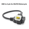 Miniatyrbillede 3 af 5: 6 Pin til Obd 16 Pin Adapterkabel Motorcykel Fejlfindingsstik til Delphi