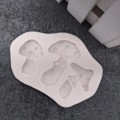 Miniatyrbillede 3 af 5: Tre svampeformede kageforme fondantkage fødevarekvalitet silikone bageform