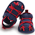 Miniatyrbild 3 av 4: Spädbarn Baby Pojkar Flickor Sommar Strand Andningsbar Athleticsports Anti-halk Sandaler Mjuk Sula Nyfödd Första Walker Spjälskor a-redblue 6-12 months infant