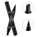 Miniatyrbilde 3 av 5: 2 i 1 Vinget Stempel Flytende Eyeliner Blyant Øyne Sminke Vannfast Rask Tørking Varig