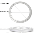 Miniatyrbilde 2 av 5: Lazy Susan, Lazy Susan for bord, Heavy Duty Lazy Susan, Enkel å installere sklisikre gummiføtter, for kjøkken, stue (10 tommer) 1