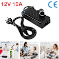 Miniatyrbillede 1 af 5: 220V til 12V Bilstrømsadapter Strømadapter 10A 120W 230 til 12 Volt Spændingsomformer