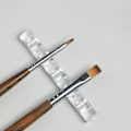 Miniatyrbillede 4 af 5: 3 x 2 stk. Neglepenholder 5 Rister Transparent Multifunktionel Genanvendelig Nem at Rengøre UV Gel Pensel Visning