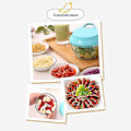 Pikkukuva 4 / 4: Miniul Mained Marker Manual Tead Hands To Cut The Vegetables Onions Meat Meat In Stainless Steel Non -slip Base 485 Ml Yellow