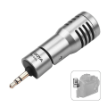 Miniatyrbilde 1 av 3: By-p4a Omnidireksjonell Kondensatormikrofon Mini Mic Med Vindskjerm 3.5mm Trs Plugg For Kamera Videokamera Vlog Opptak Live Stream Intervju